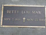 MMI - I18841 - Betty Lou Maw nee Davis MMI - I18841 - Betty Lou Maw nee Davis